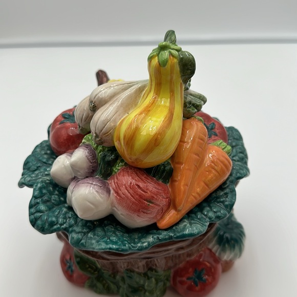 Candy Dish Mixed Vegetables on Wheelbarrow, Fitz and Floyd, 1998 - Picture 13 of 16